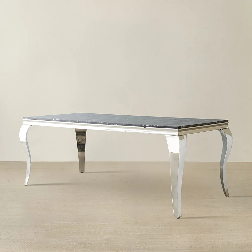 Marble Dining Table - Black