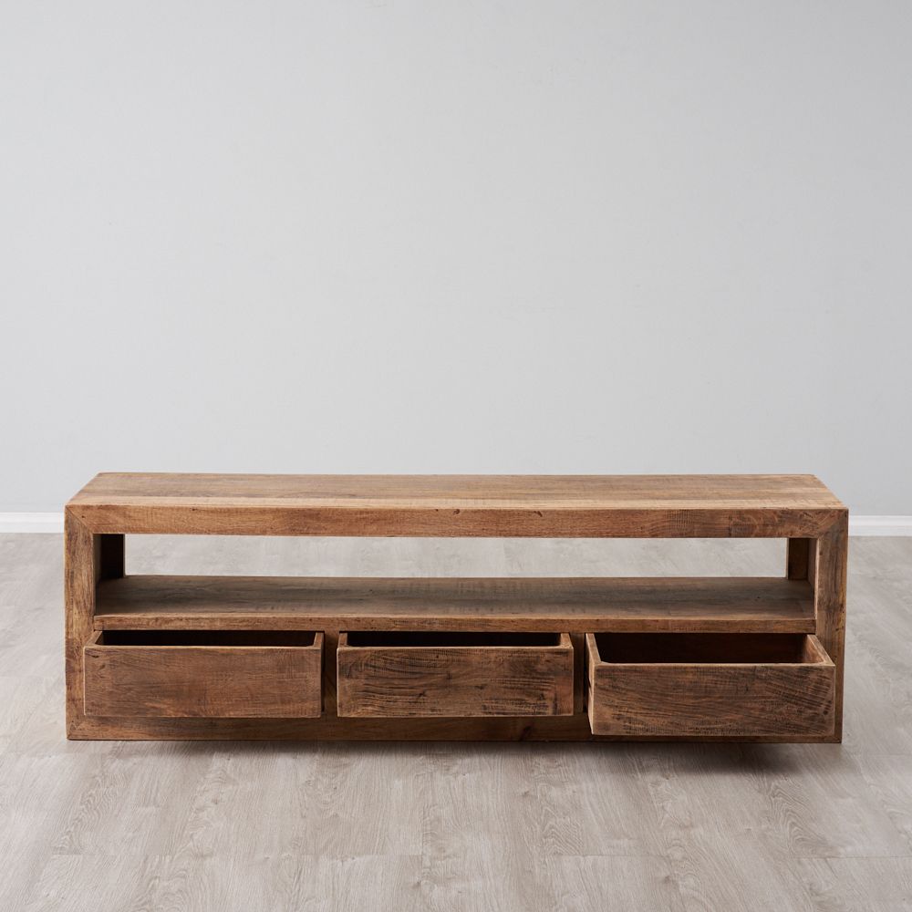 Plazma Natural Wooden Entertainment Unit