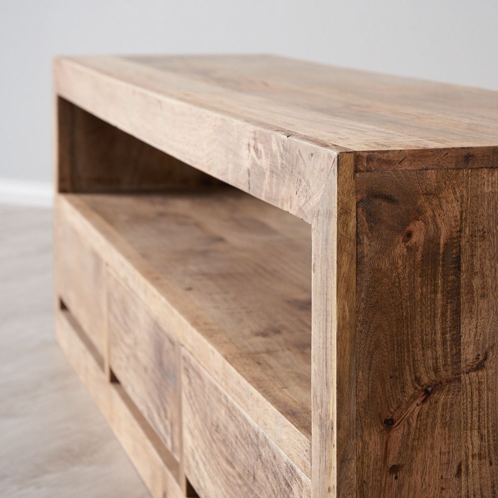 Plazma Natural Wooden Entertainment Unit