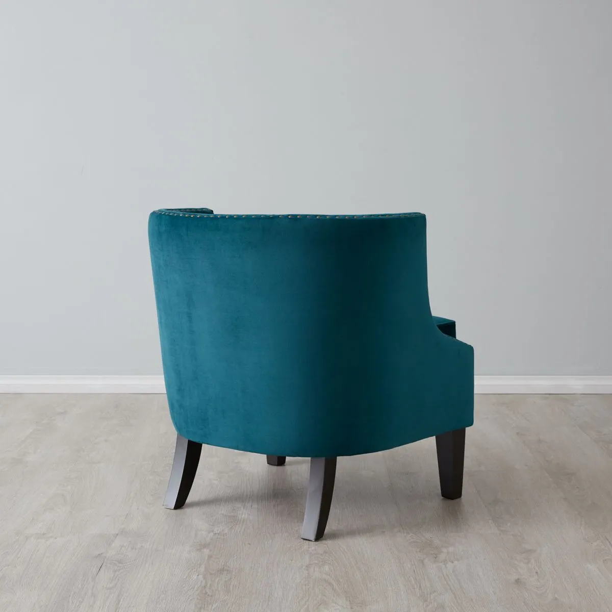 Vogue Peacock Blue Velvet Occasional Chair