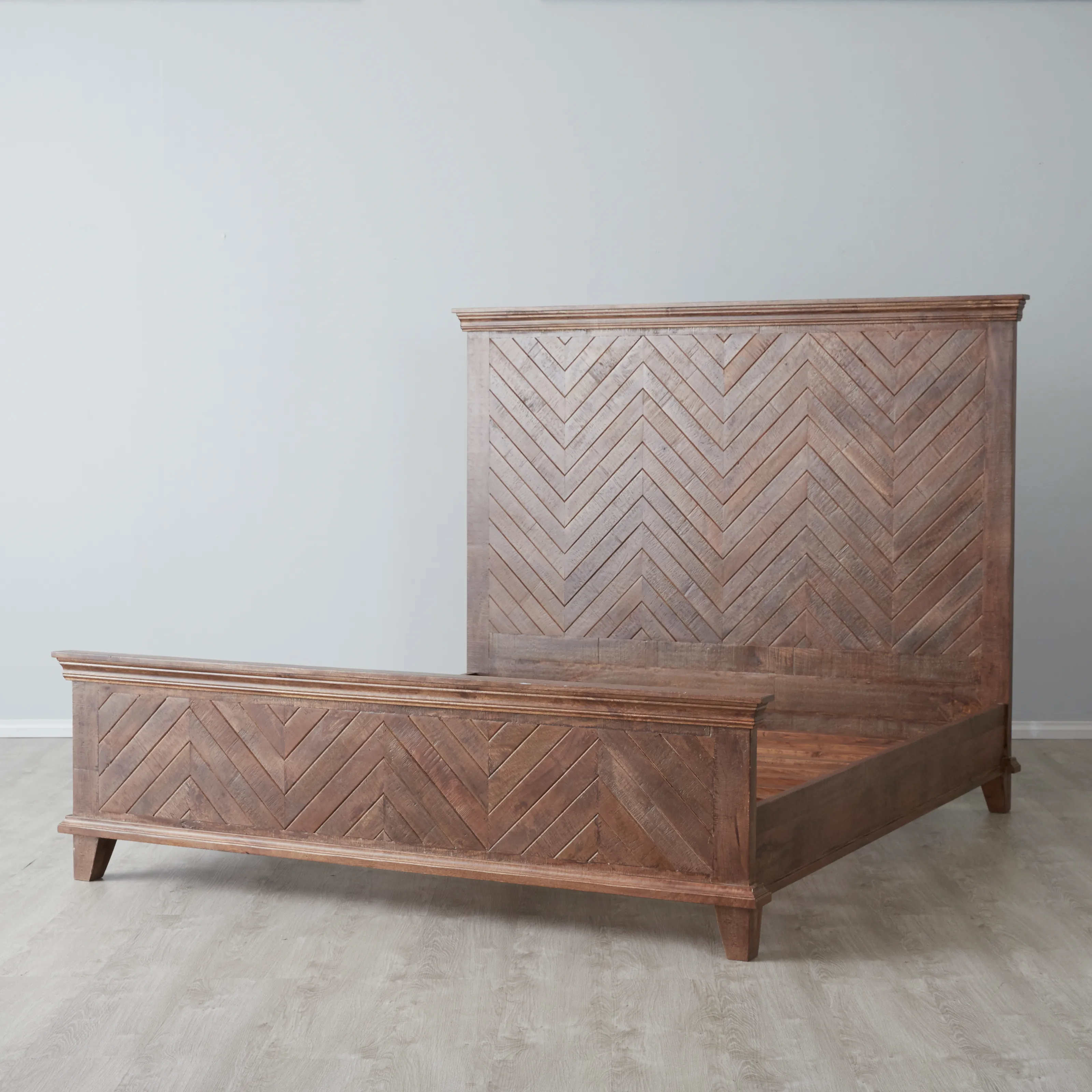 Herringbone Design King Bed