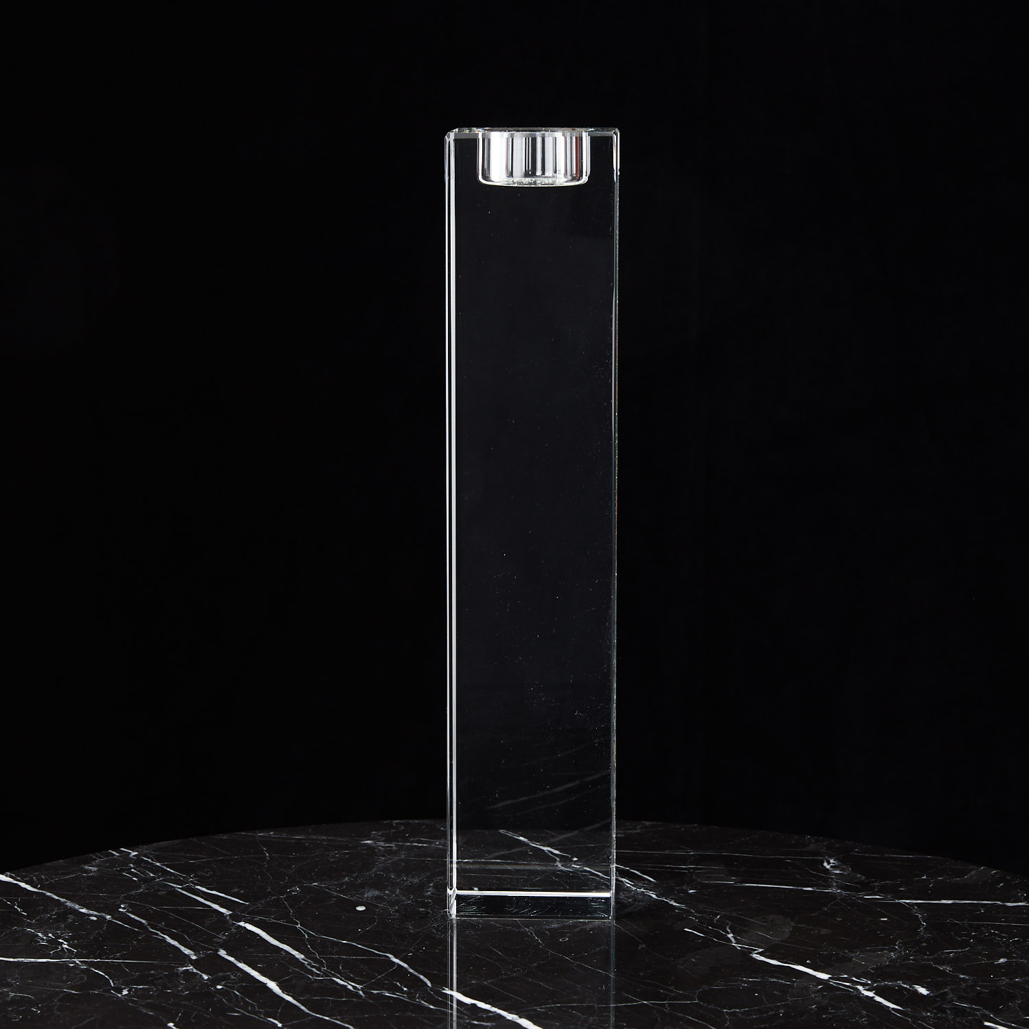 Cuboid Large Crystal Candle Holder