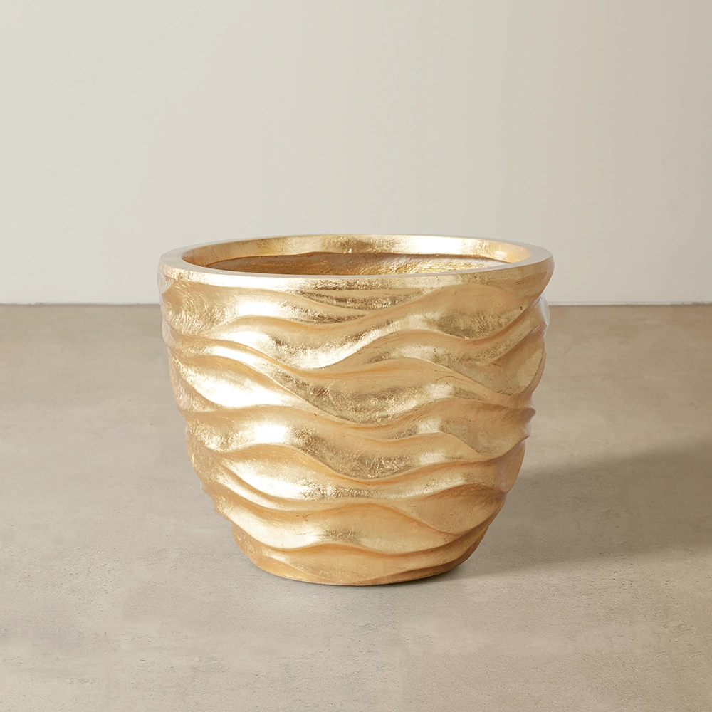 Seawater Tactile Gold Vase