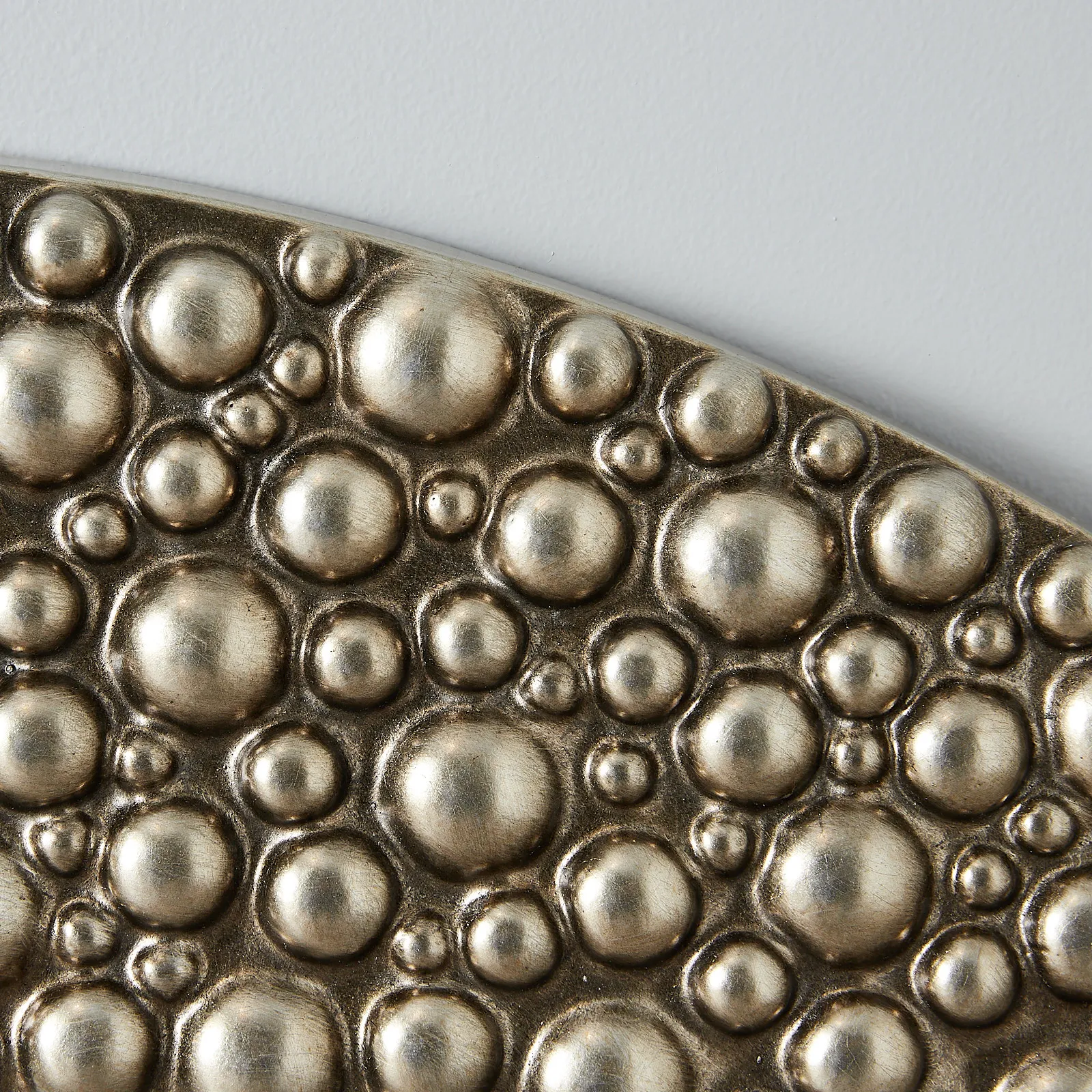 Alison Silver Round Mirror