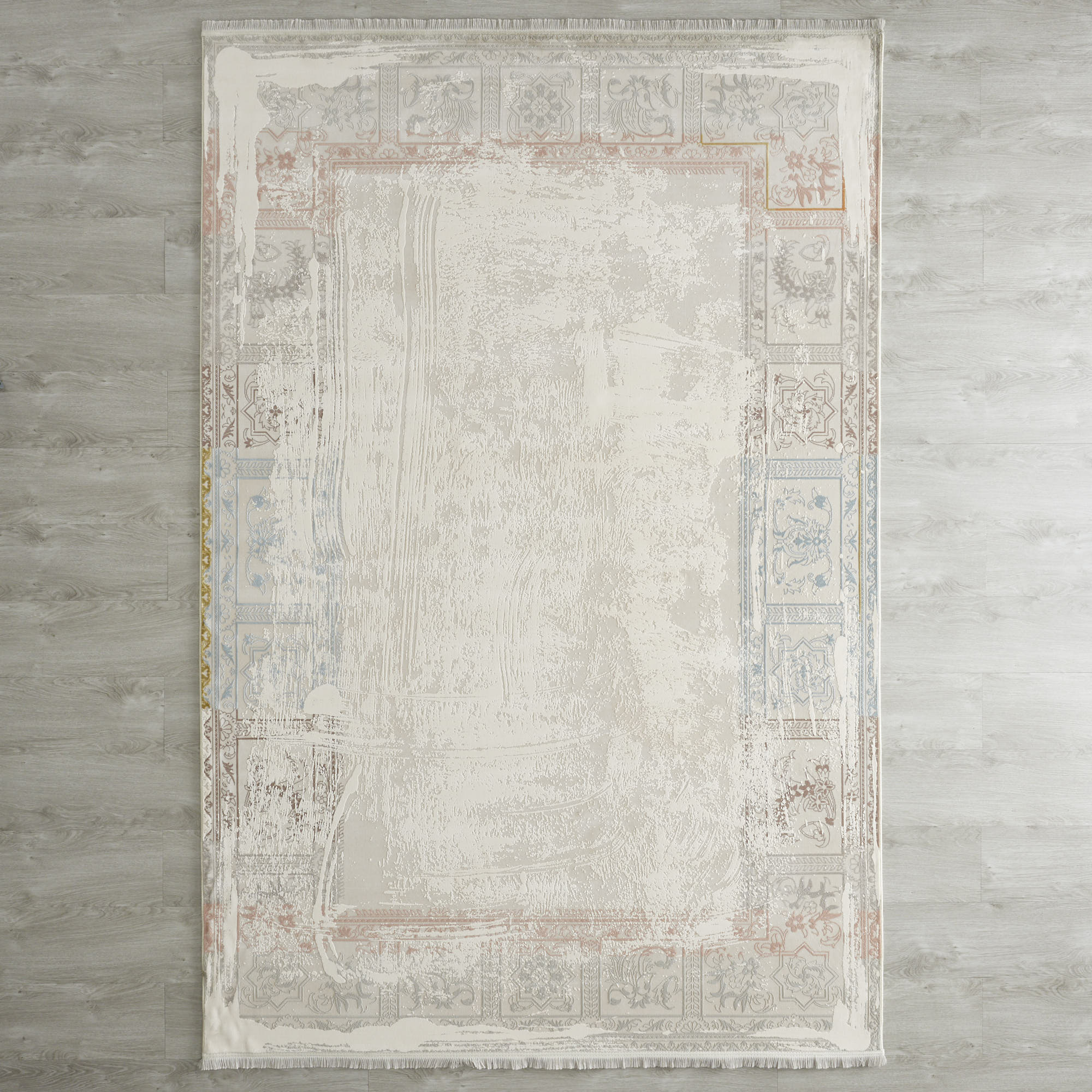 Fleur De Lis Floor Rug Large