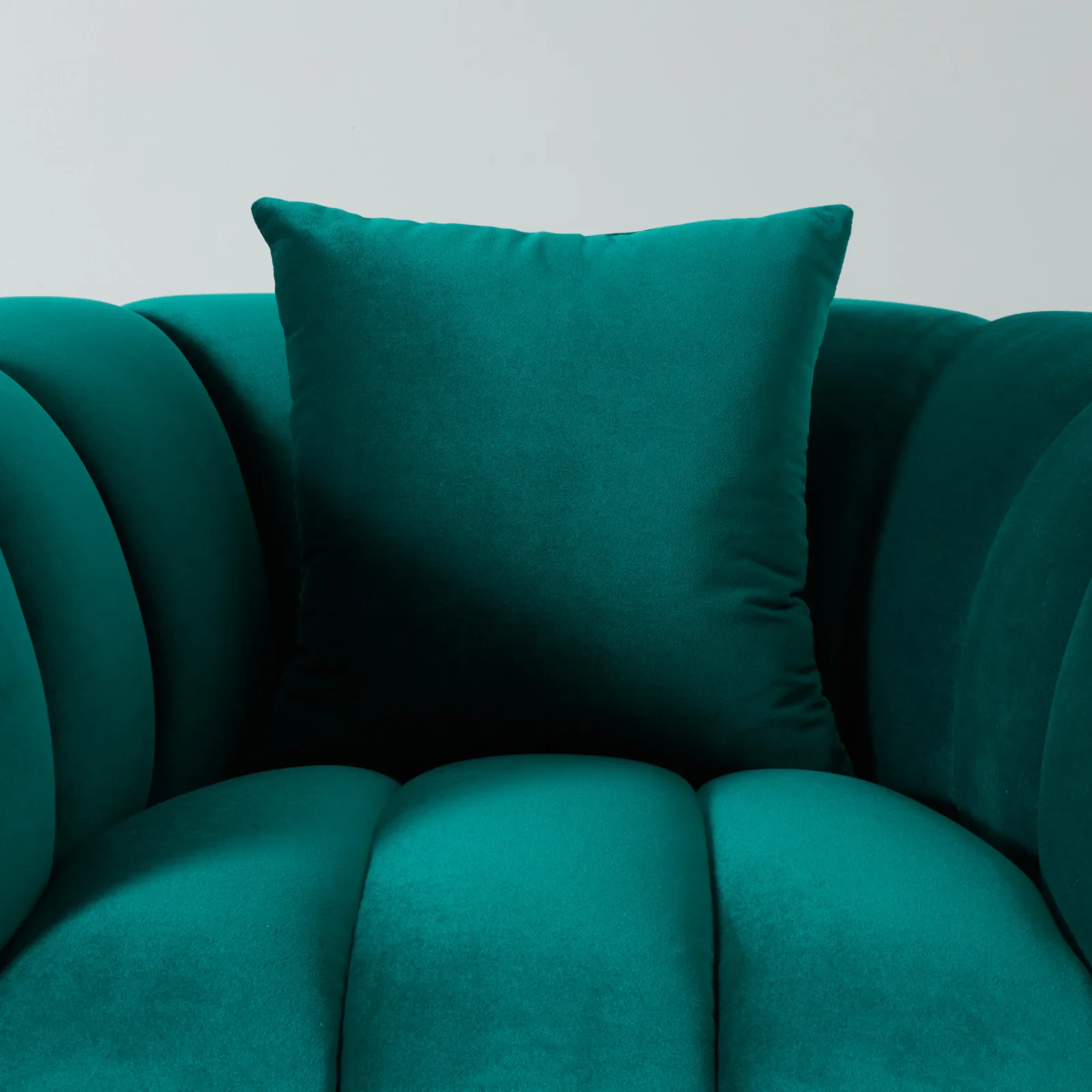 Fransesca Peacock Blue Velvet Occasional Chair