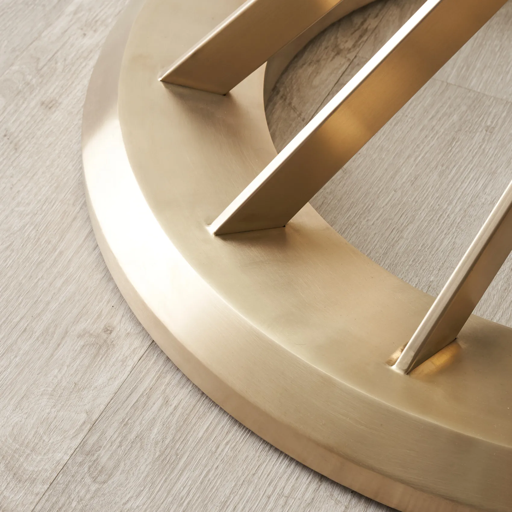 Louisa Brushed Gold Dining Table