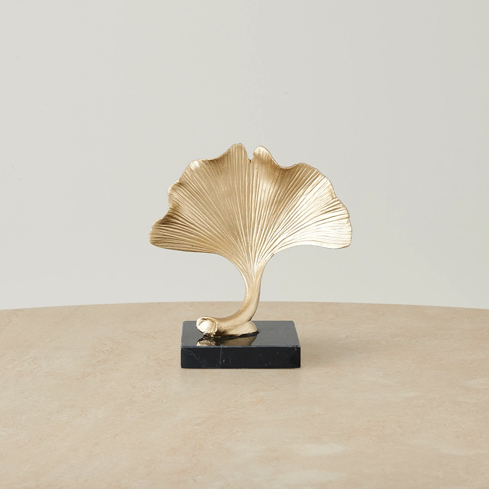 Cora Ginkgo With Marble Base - Medium