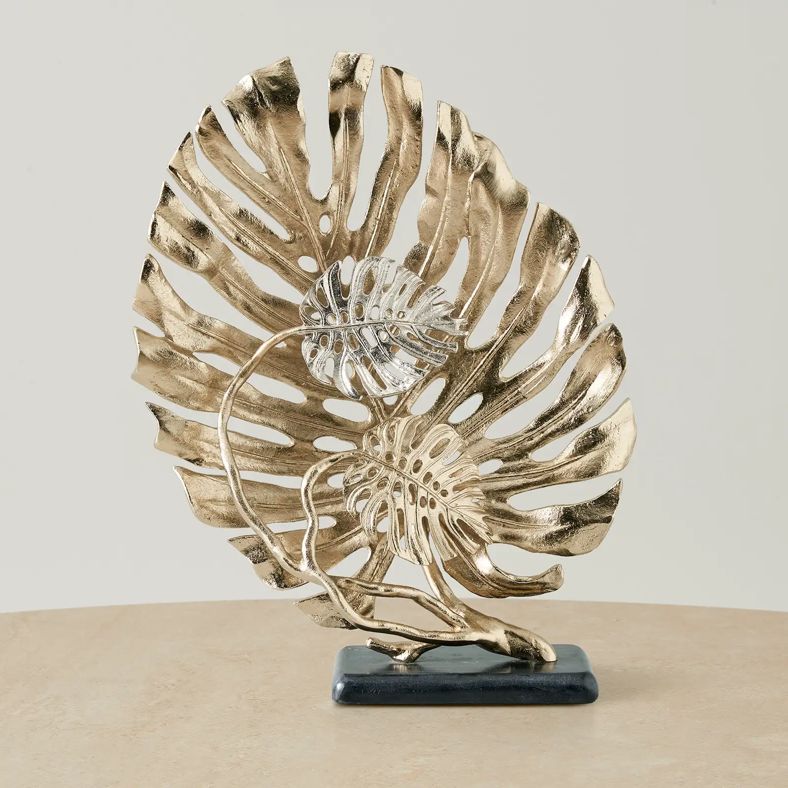 Golden Monstera Decorative - Large