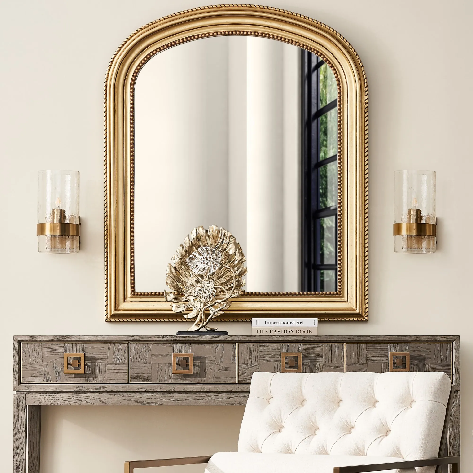 Golden Monstera Decorative - Small