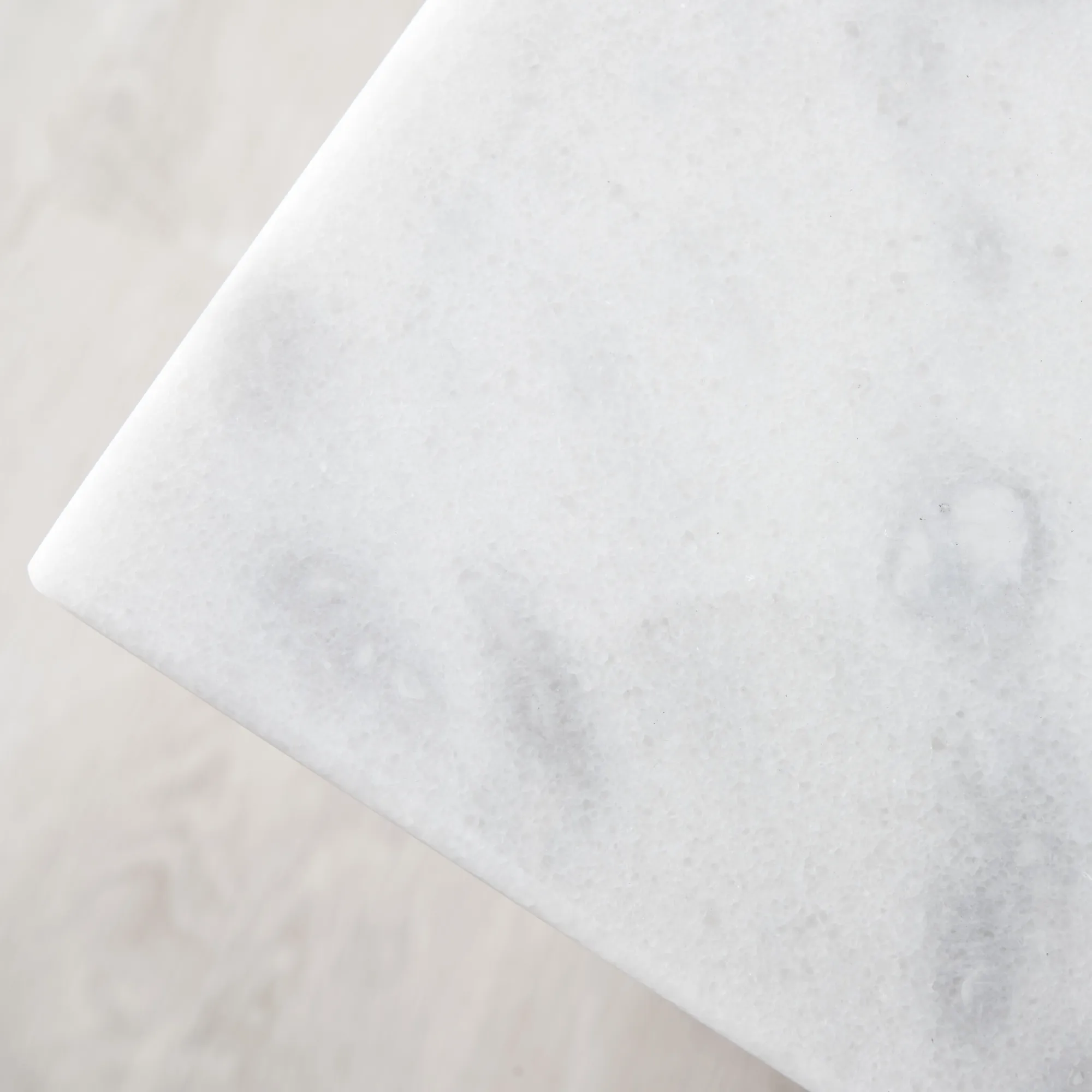 Masa Natural White Marble Dining Table  - Black Legs 200cm