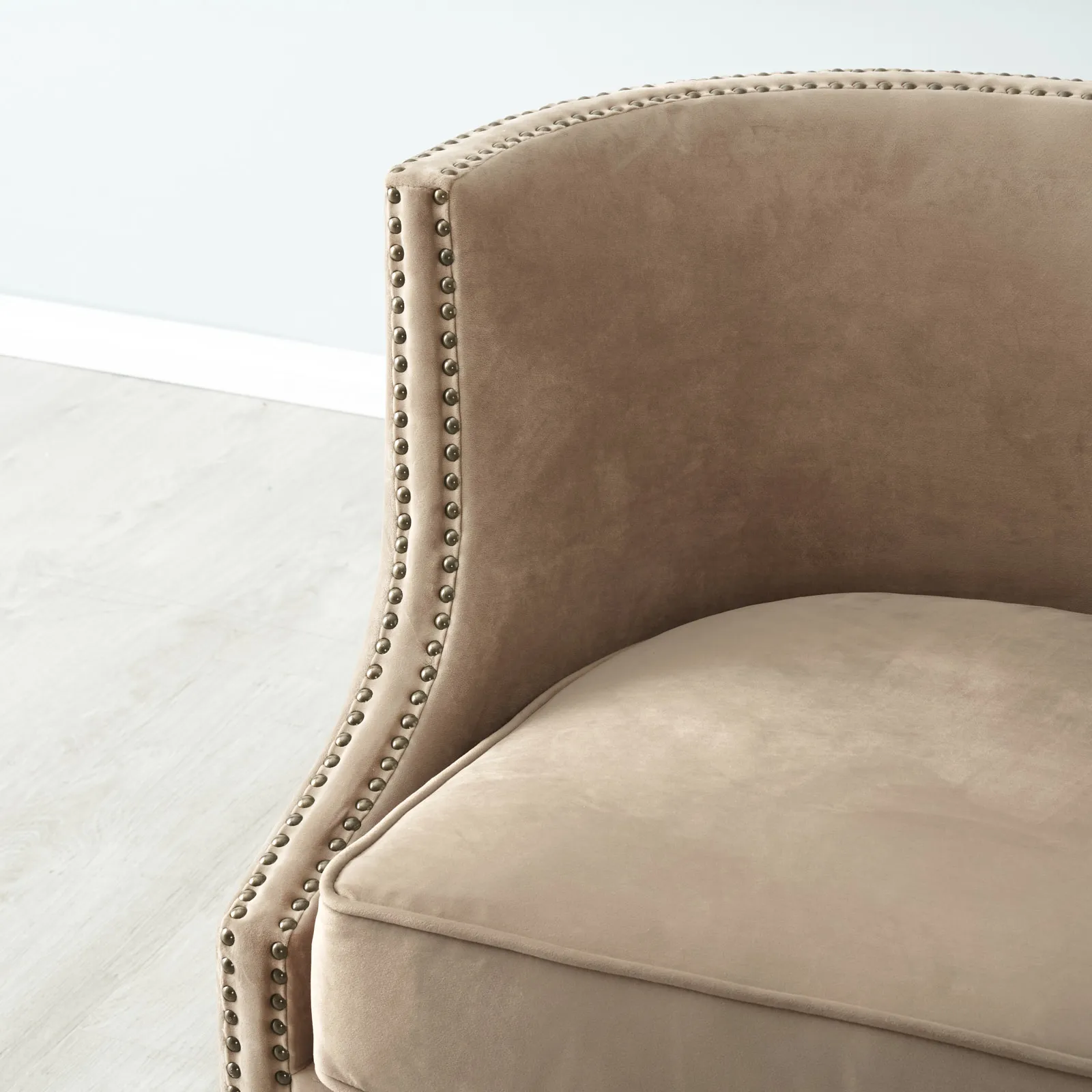 Vogue Beige Velvet Chair