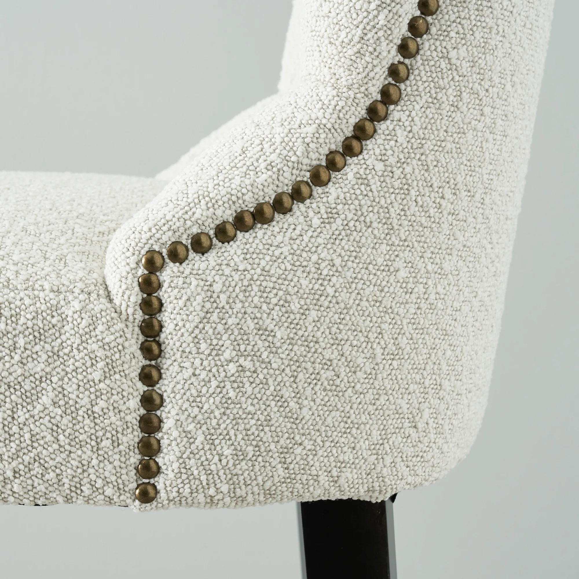 Saxon Cream Boucle Bar Stool