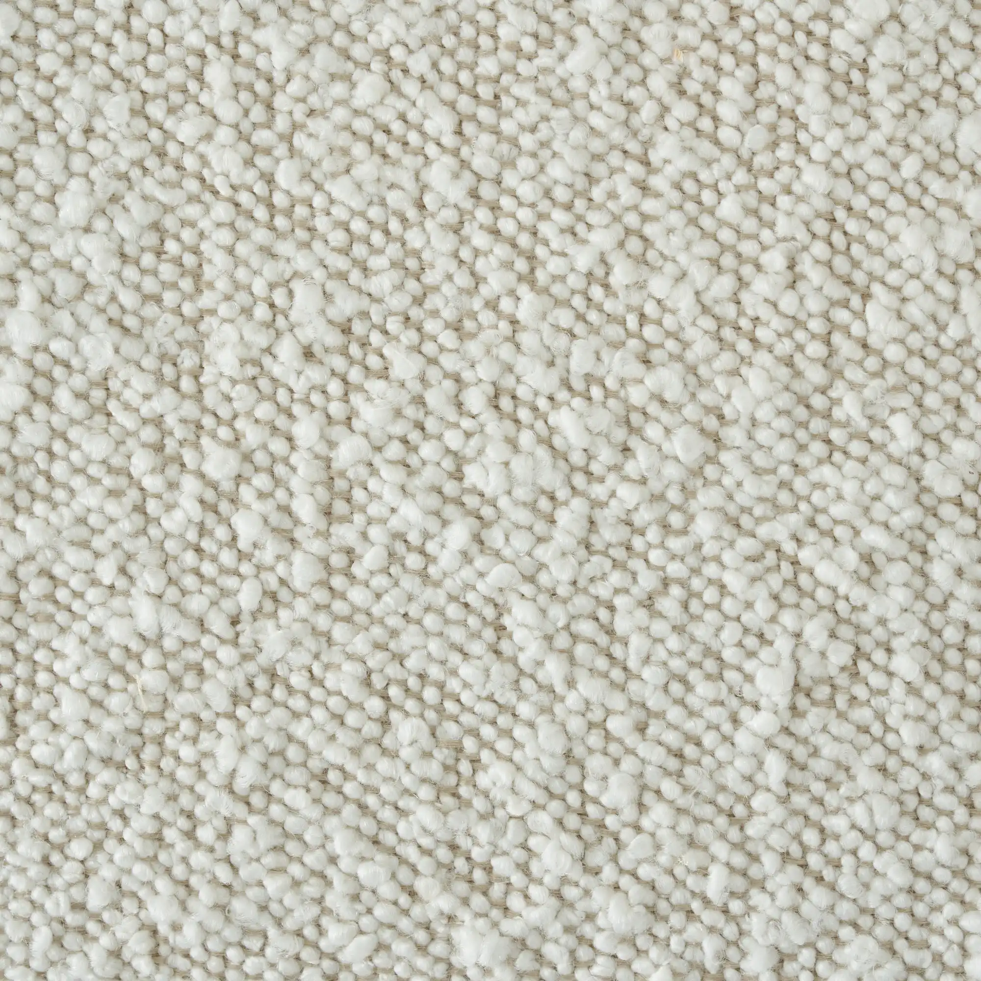 Burton Cream Boucle Swivel Occasional Chair - Black Metal Legs