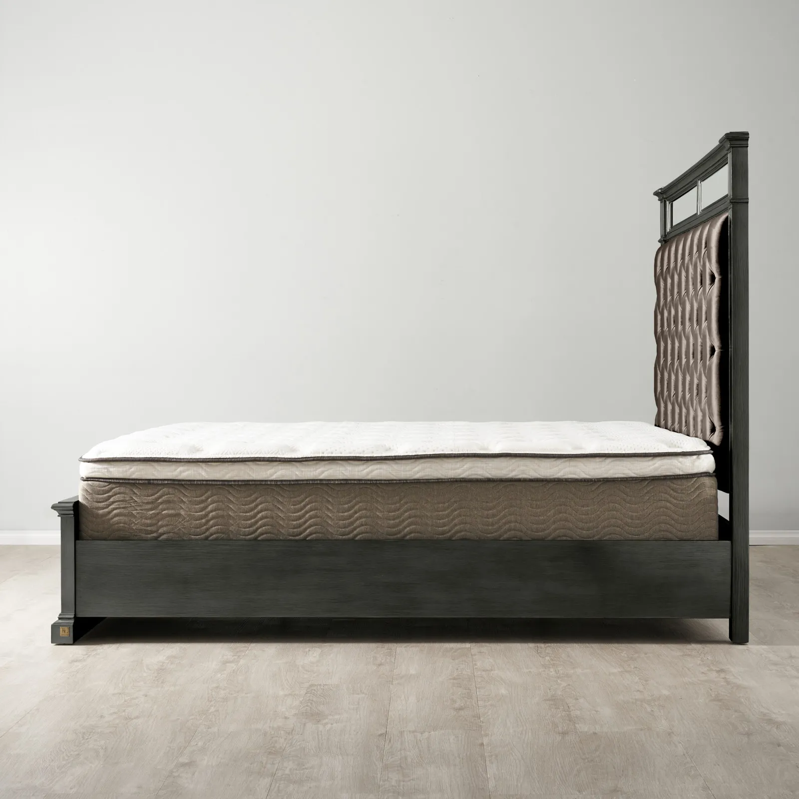 Solitude Brushed Black King Bed | Koala Living