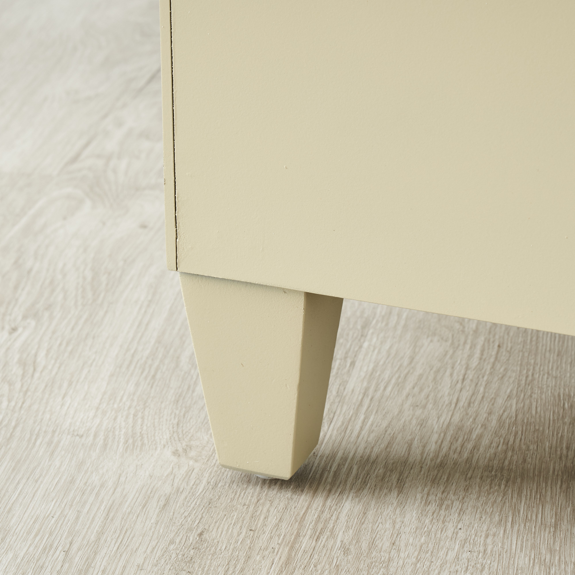 Madeleine Mirror Bedside Table Champagne Gold Frame