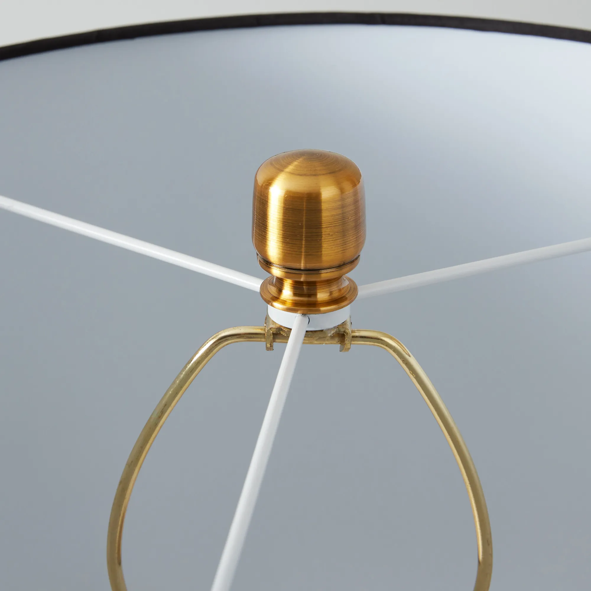 Nadia Black Marble Table Lamp Black Fabric Lamp Shade