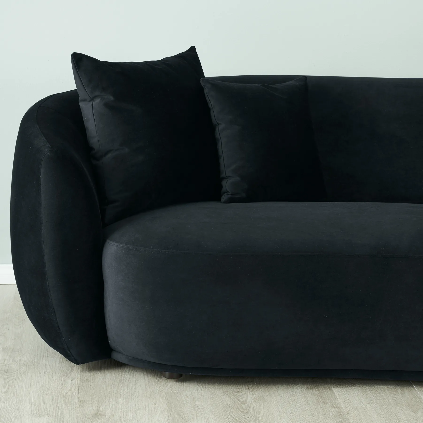 Everett Black Velvet 2 Seater Sofa Koala Living — free download