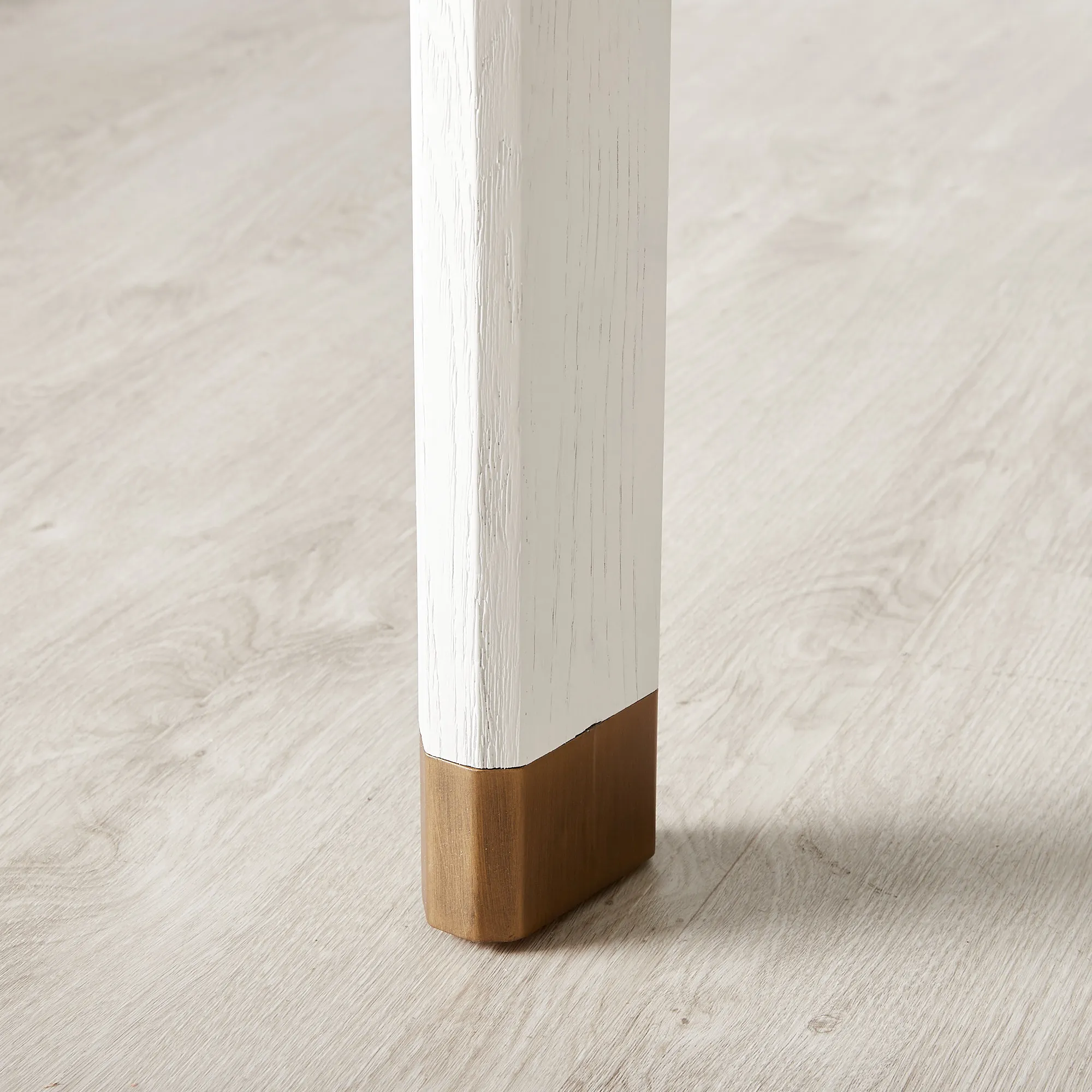 Greta White Wooden Dining Table