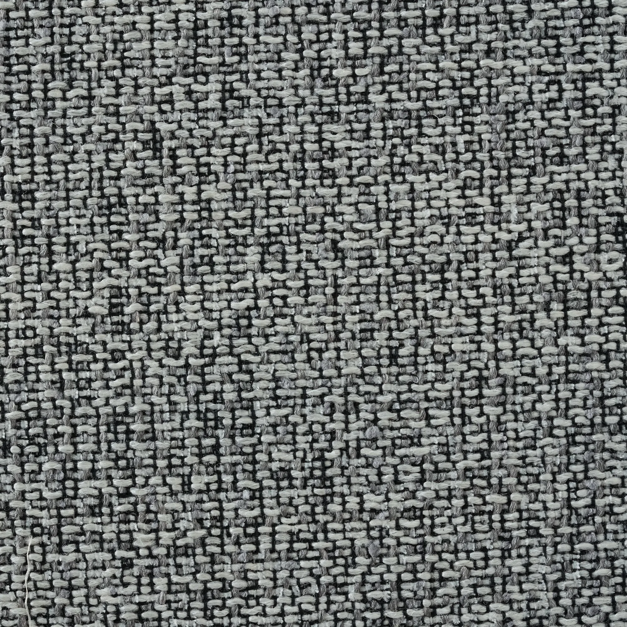 Storme Mid Grey Woven Fabric 2-Seater Sofa - Black legs 