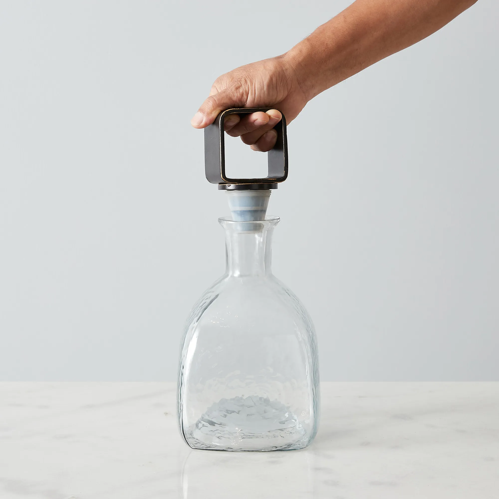 Ramon Gilded Dark Bronze Metal Decanter