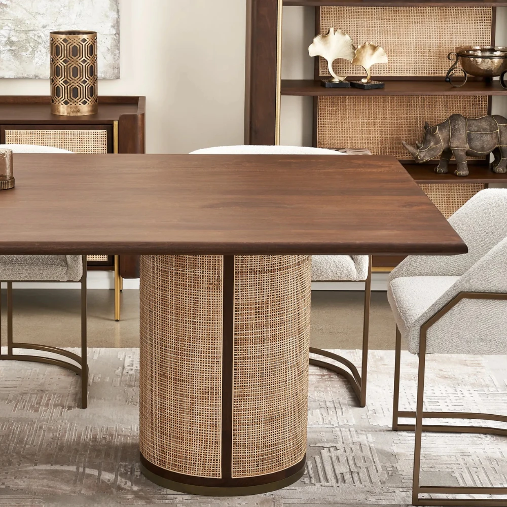 Esplanade Brown Mango Wood Rectangular Dining Table