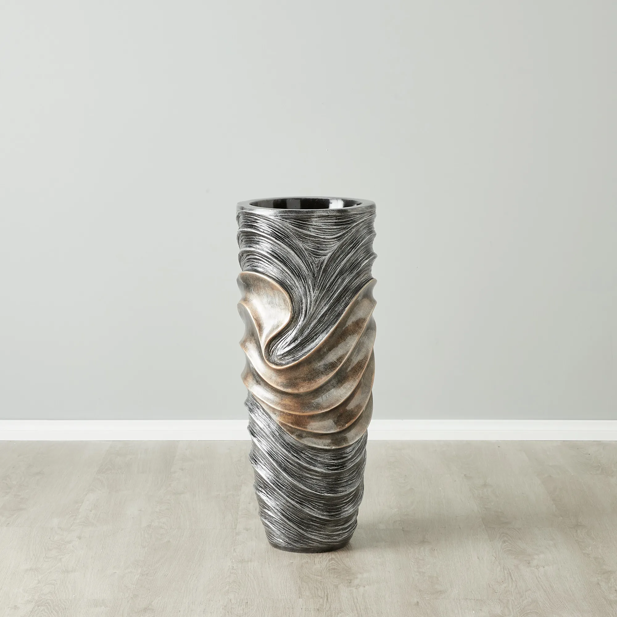 Crest Antique Gold Vase