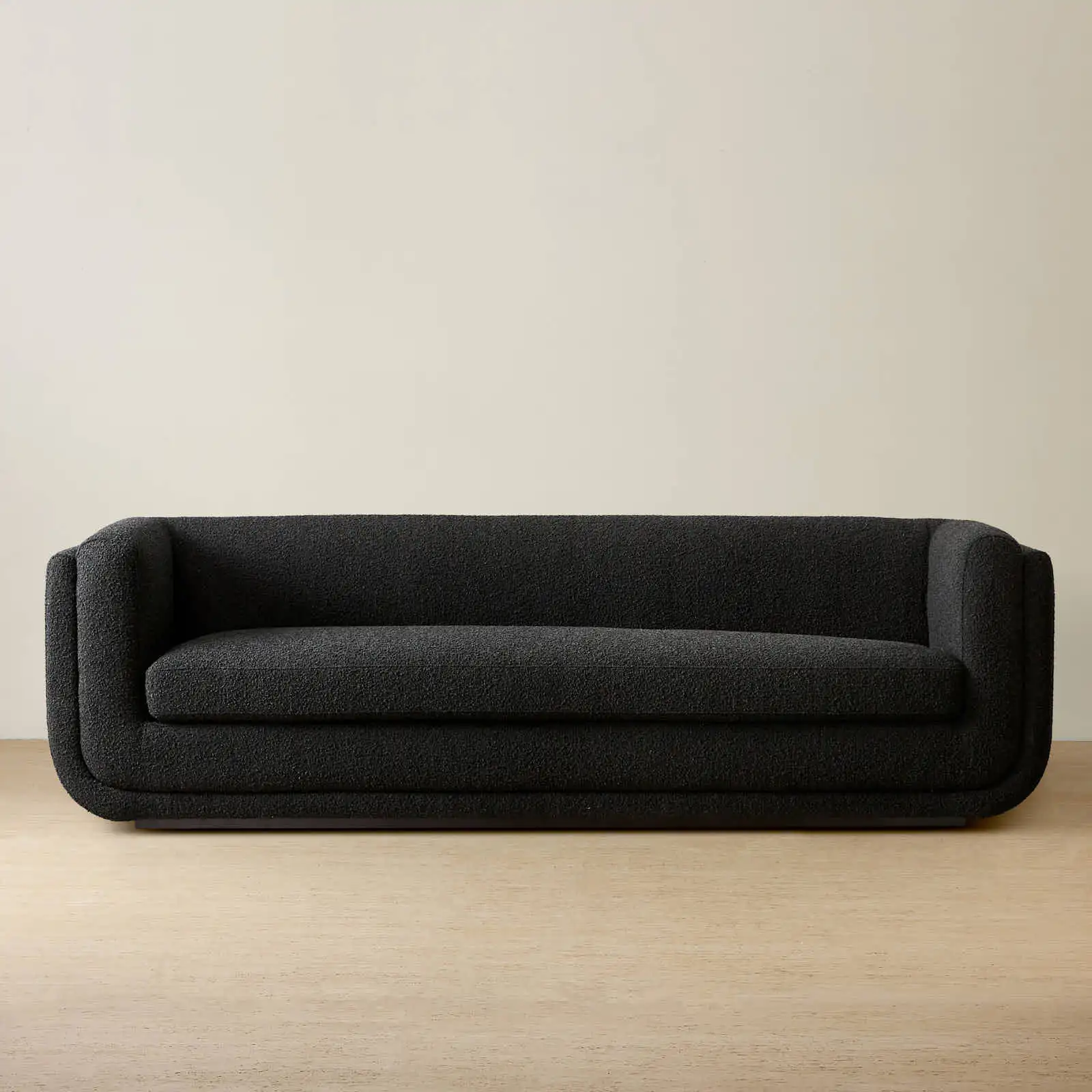 Clementine Black Boucle 3-Seater Sofa