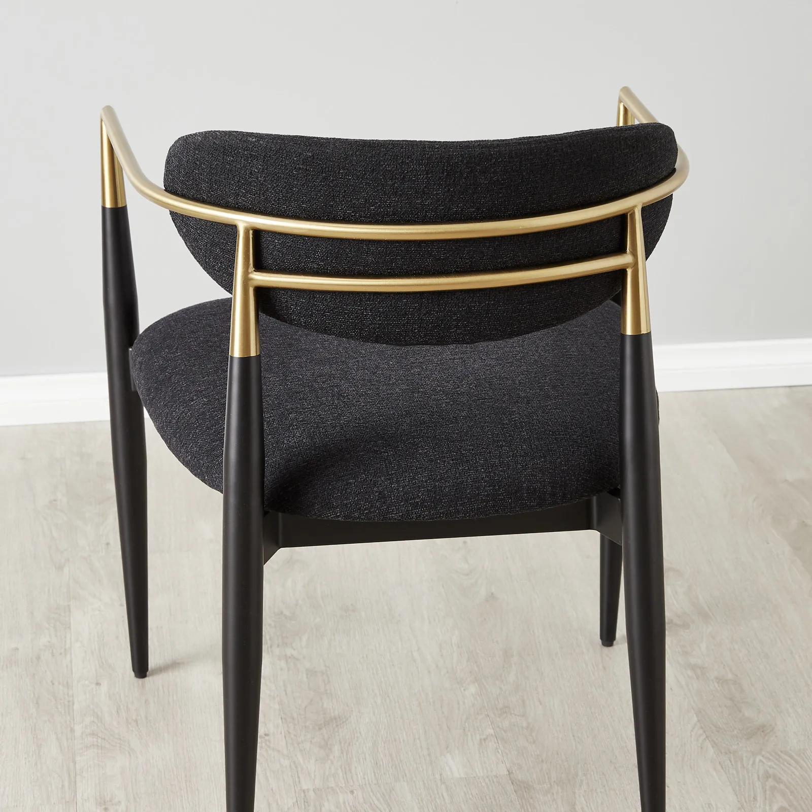Amy Black Fabric Dining Chair