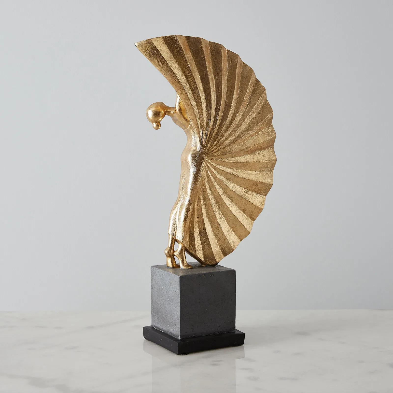 Nina Ballerina Gold Resin Decorative | Koala Living