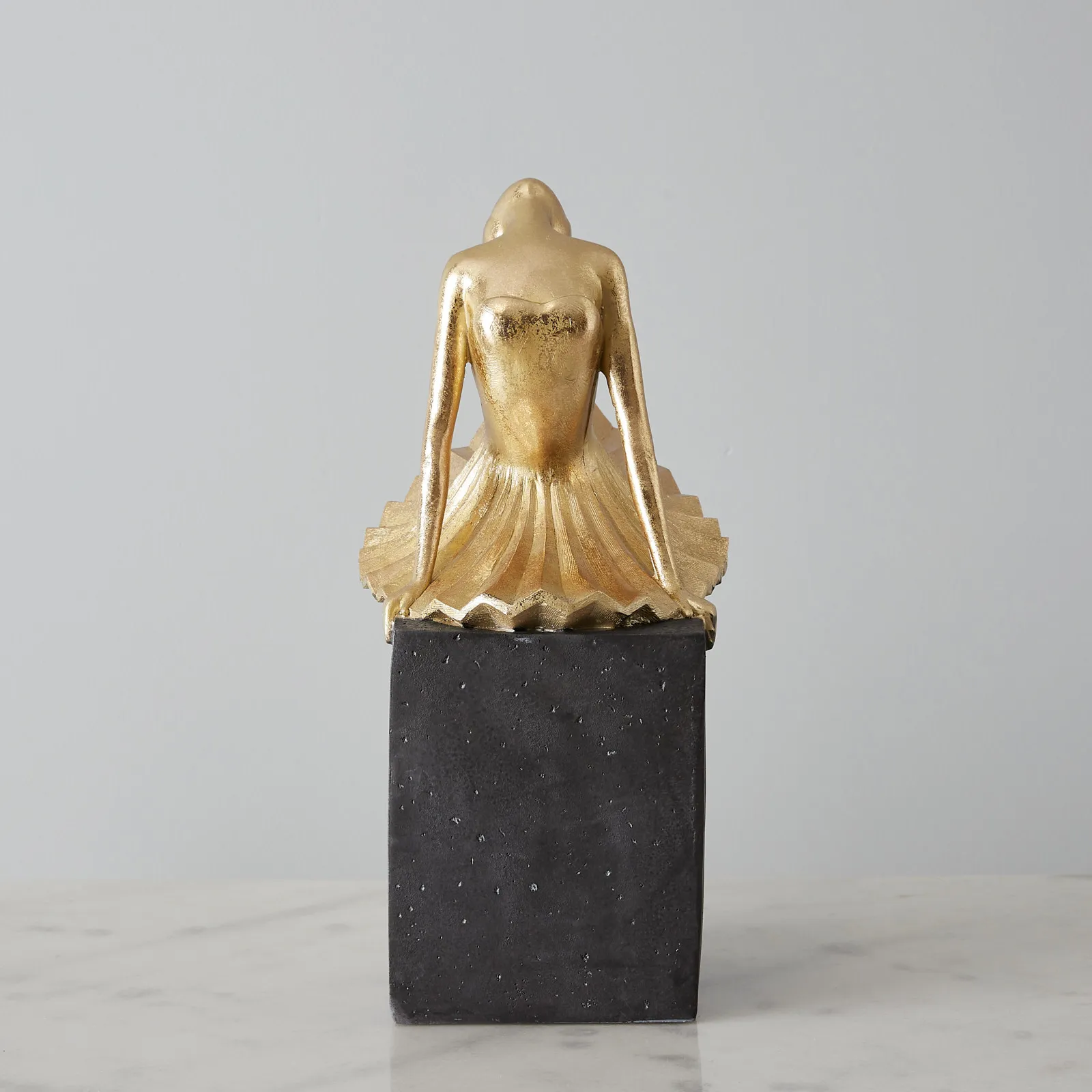 Alicia Ballerina Gold Resin Decorative | Koala Living