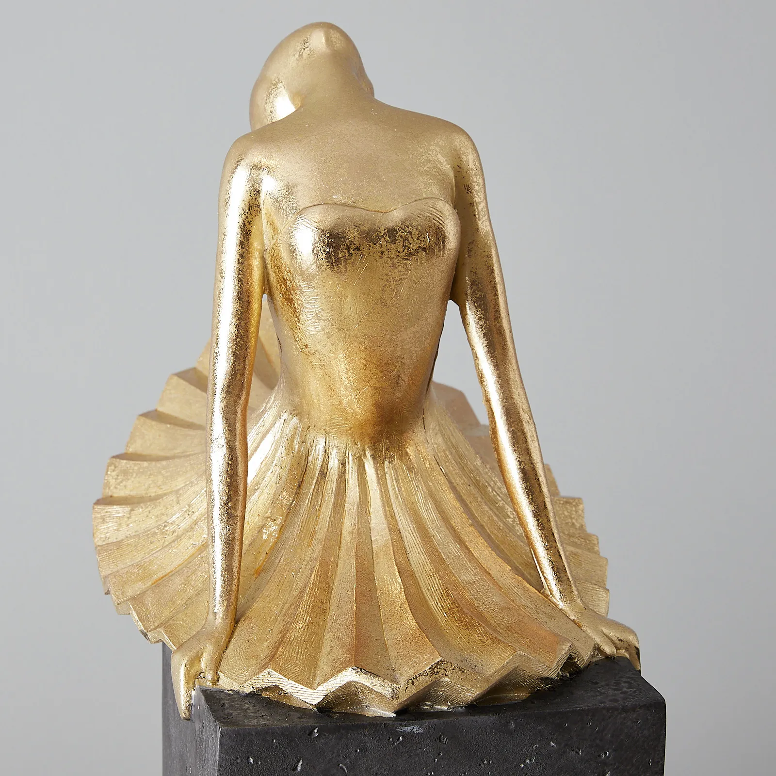 Alicia Ballerina Gold Resin Decorative | Koala Living