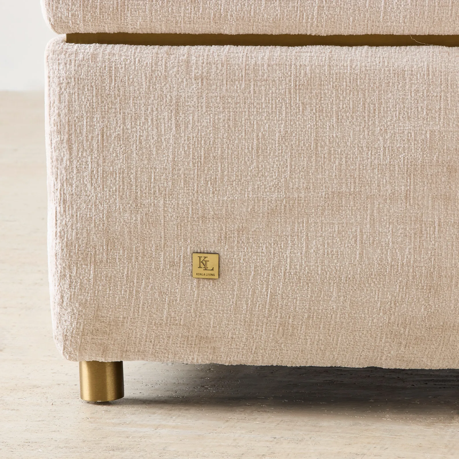 Malta II Powder White Chenille Fabric Occasional Chair