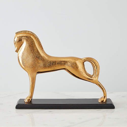 Stance Gold Horse Metal Decorative