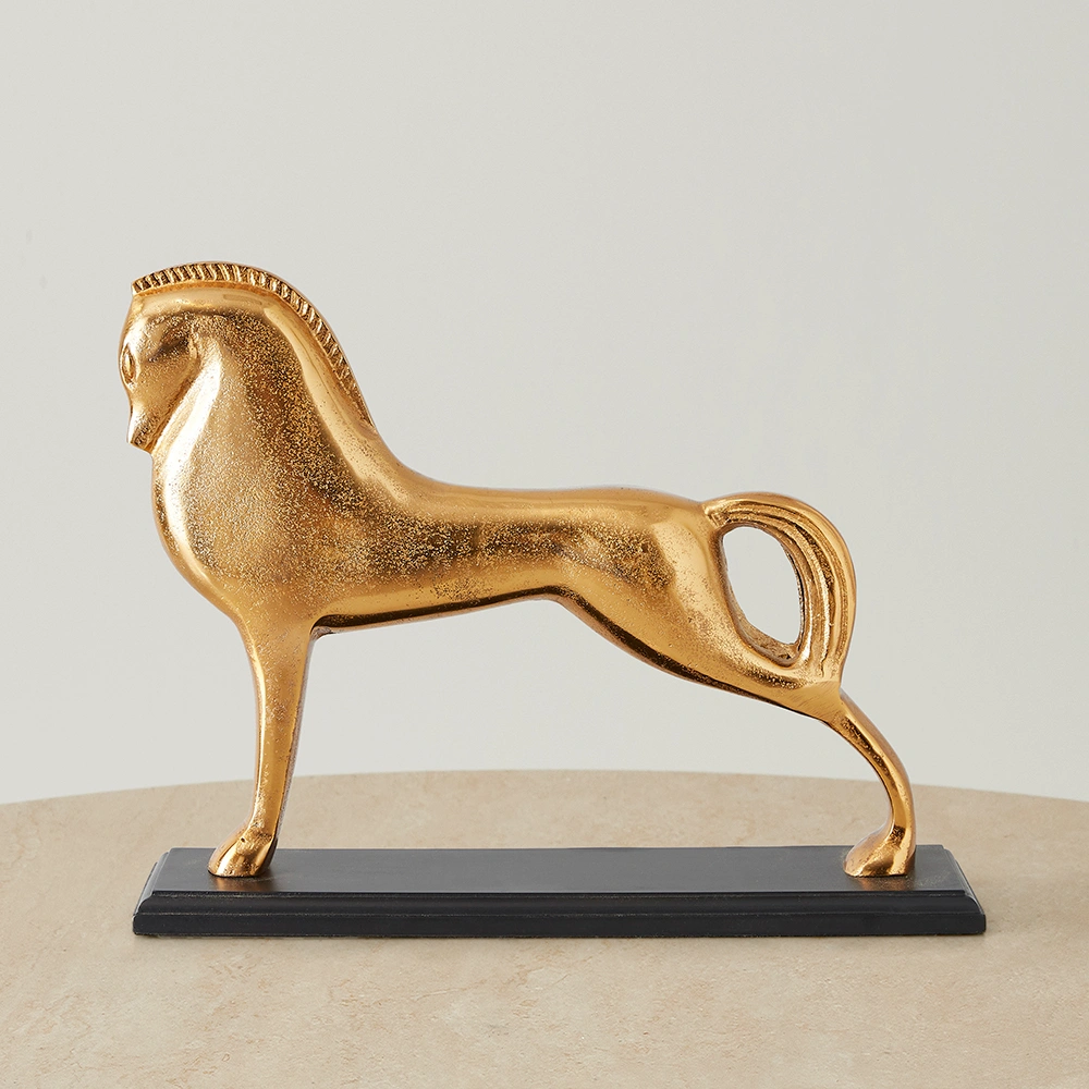 Stance Gold Horse Metal Decorative | Koala Living