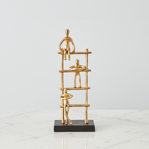 The Climb Gold Metal Decorative