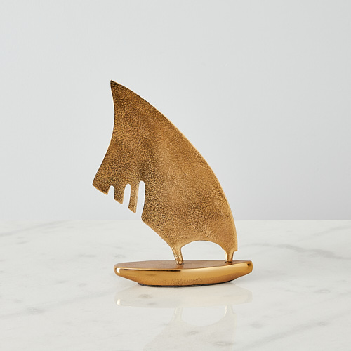 Sailboat Gold Metal Decorative