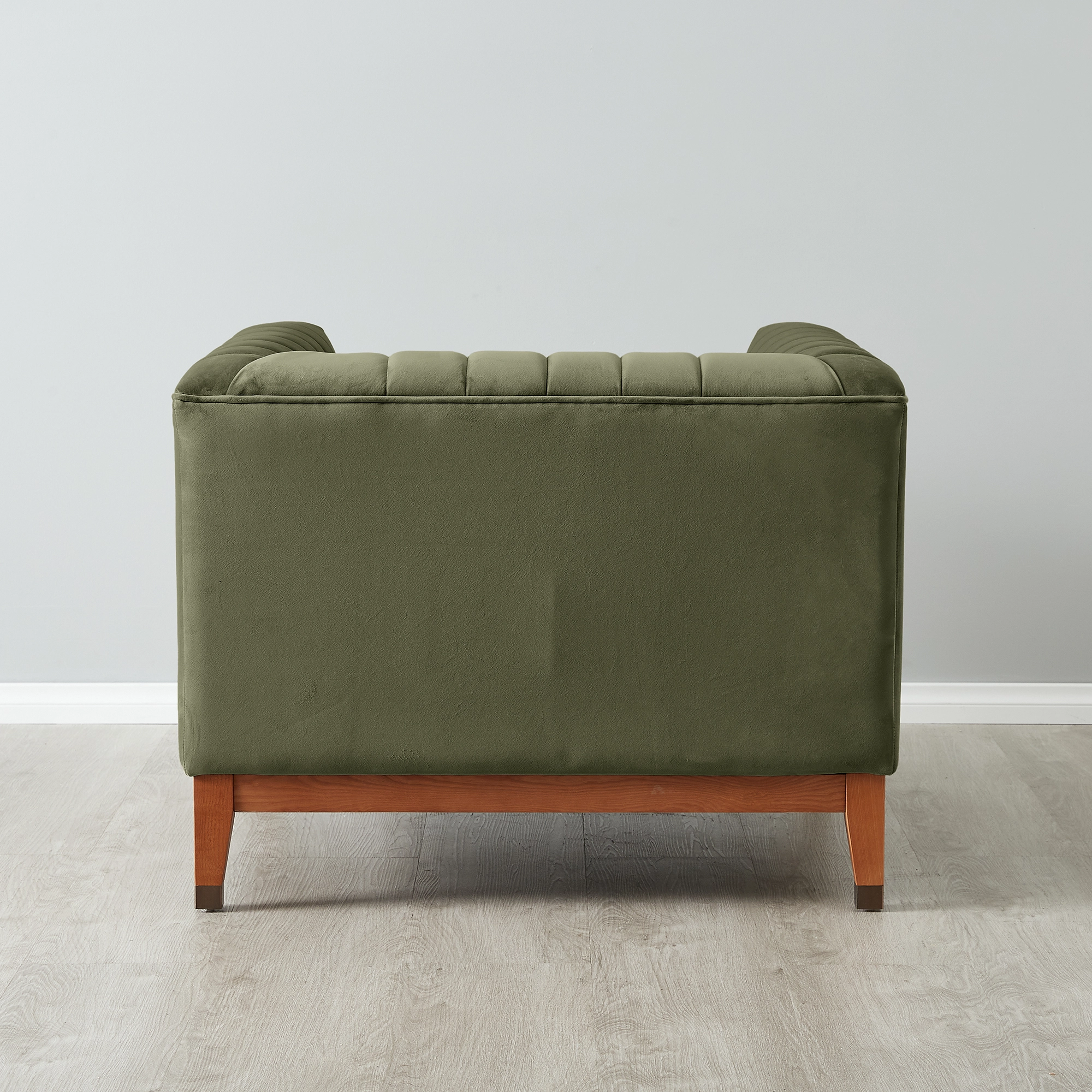 Astoria III Olive Green Velvet Occasional Chair