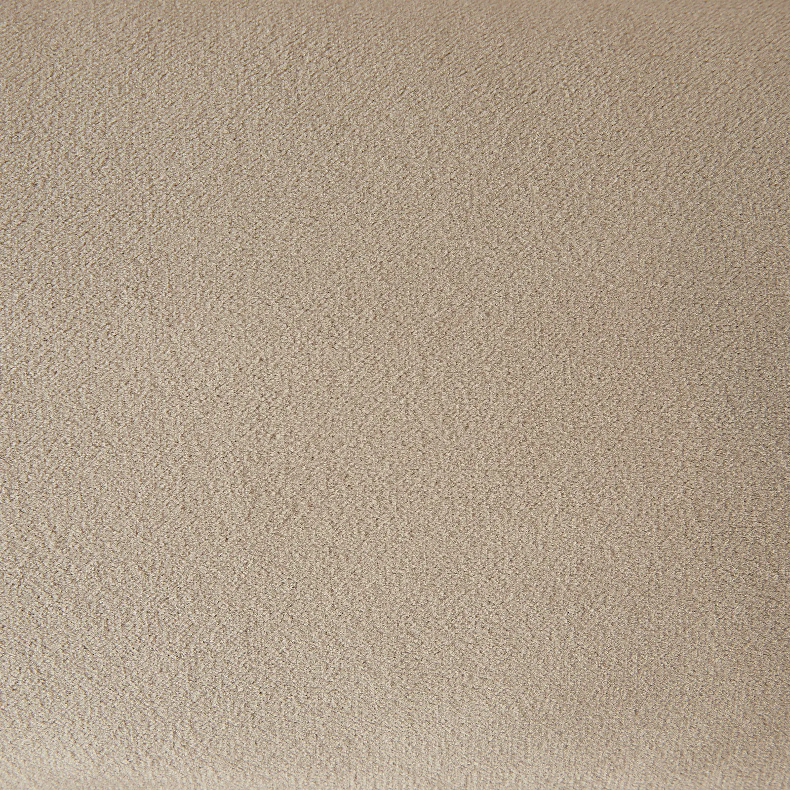 Annika Beige Velvet Curved Ottoman