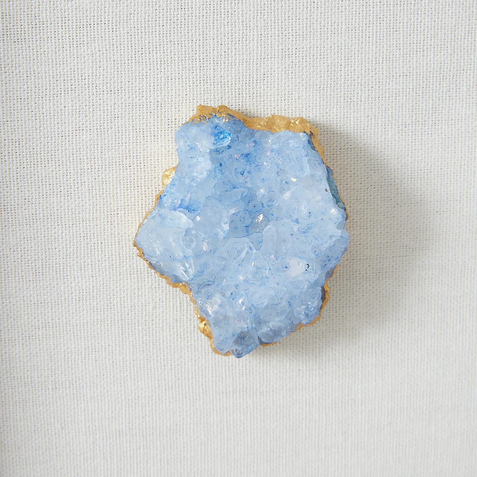 Stone Blue Crystal Shadow Box With Gold Frame Koala Living