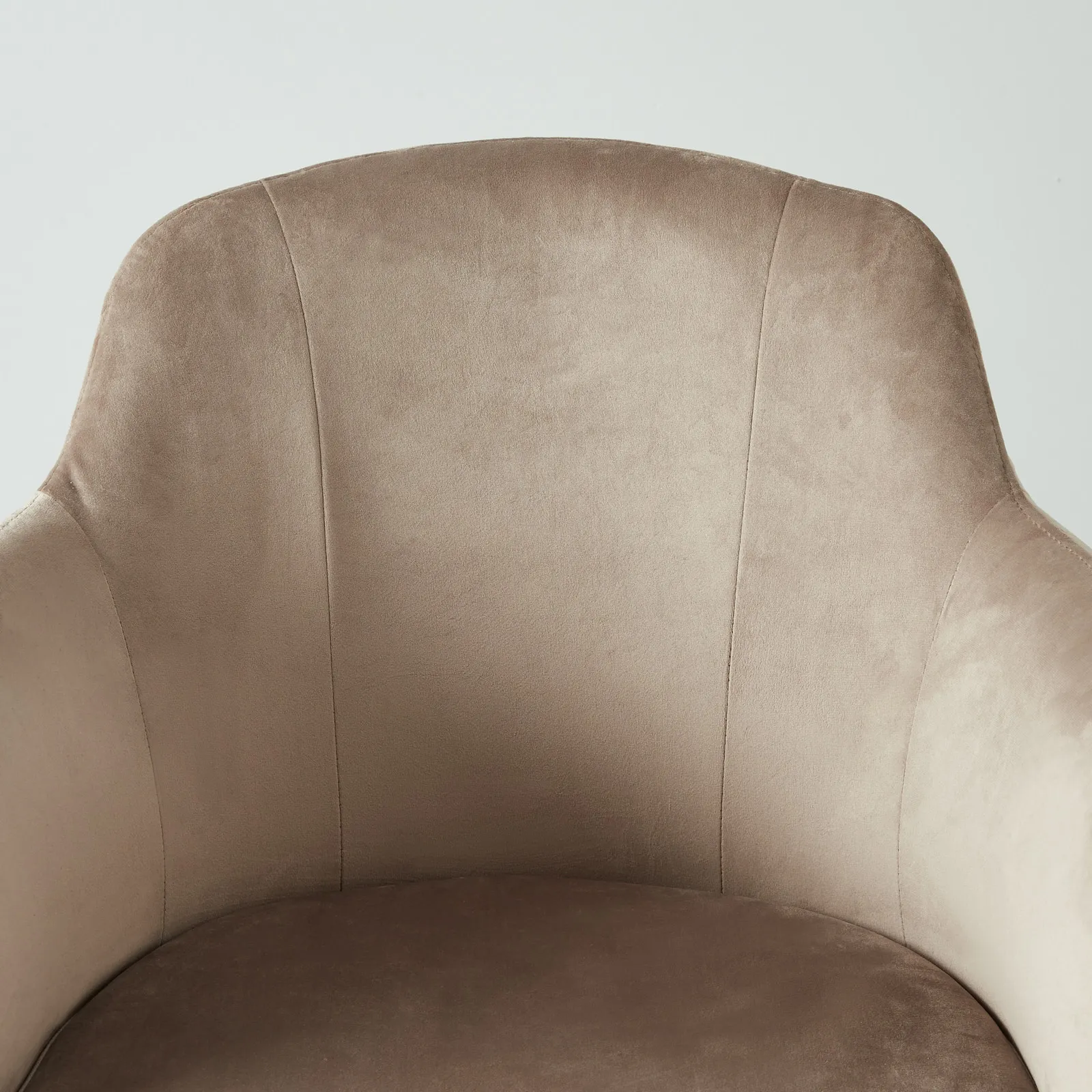 Dione Beige Velvet Dining Chair