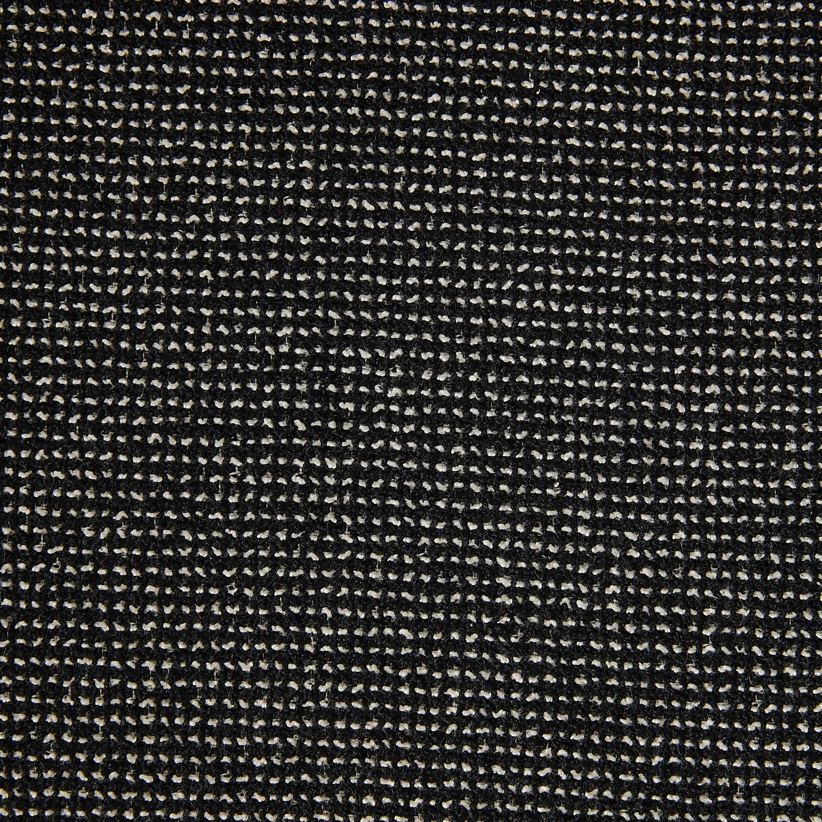 Hailey Cosmos Black Woven Fabric 67cm Counter Stool - Black Metal Legs