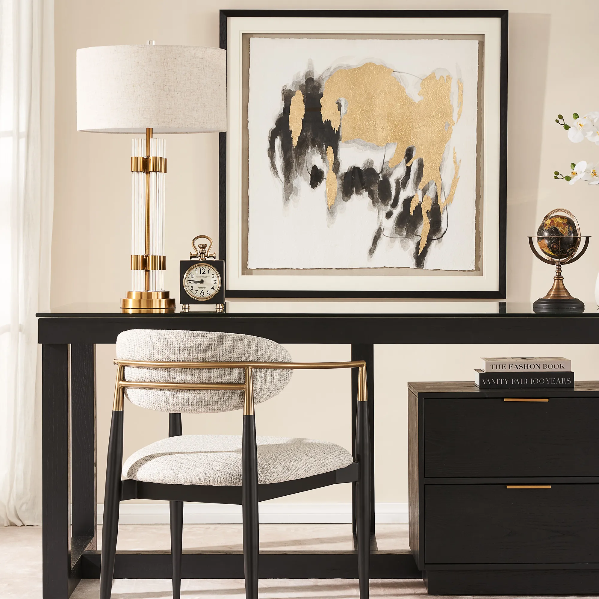 Golden Specter Shadow Box With Black Frame | Koala Living