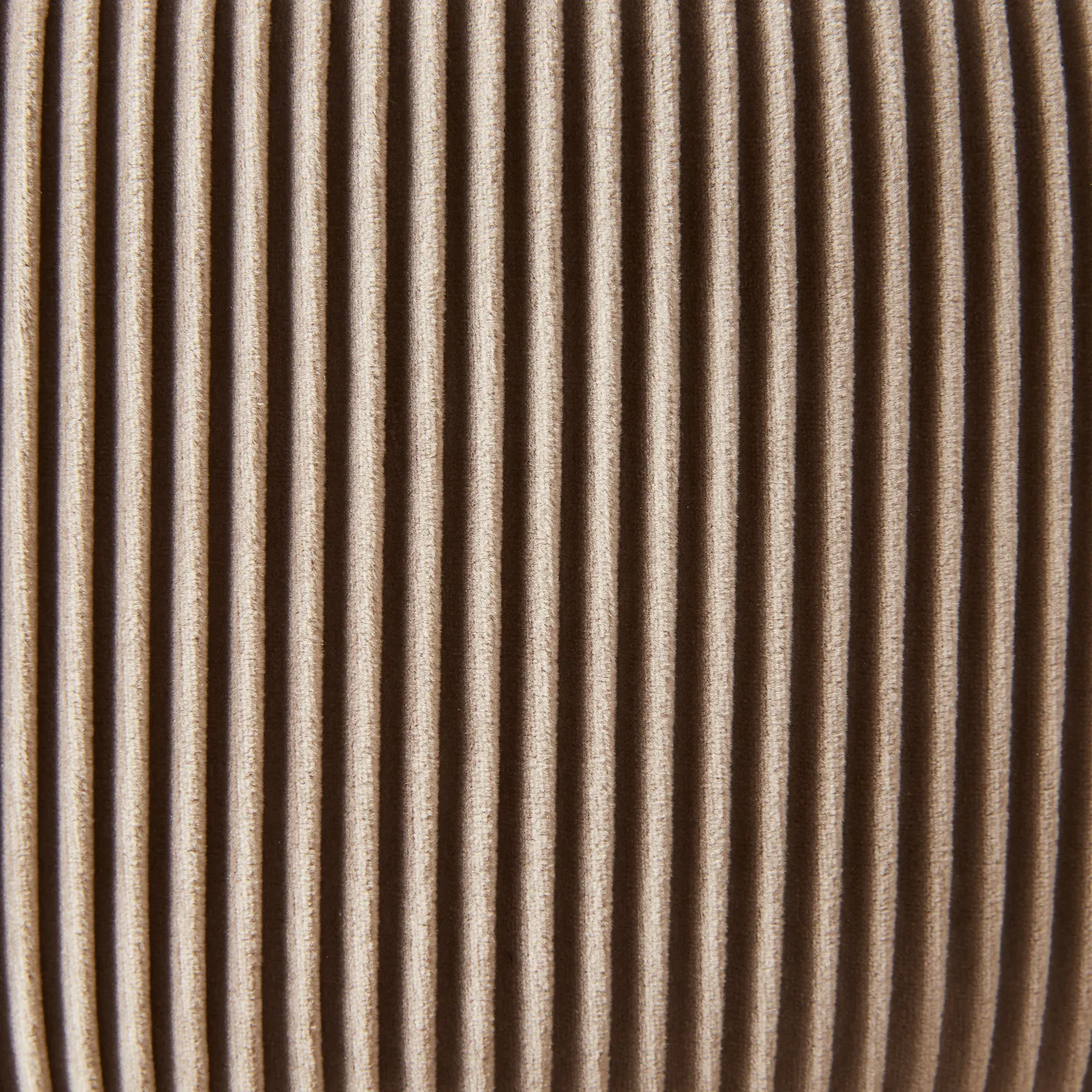 Hollis Beige Velvet Ottoman