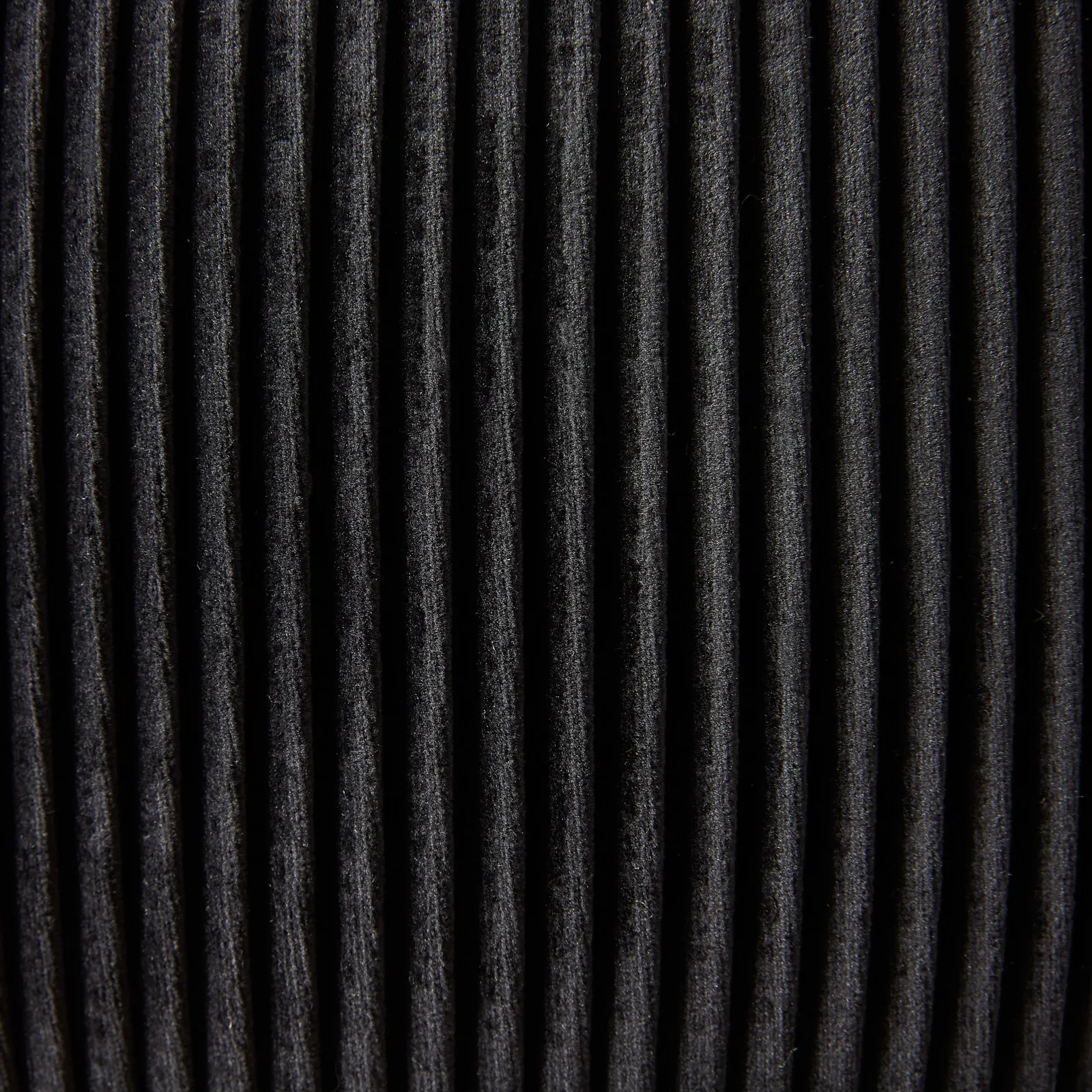 Hollis Black Velvet Ottoman