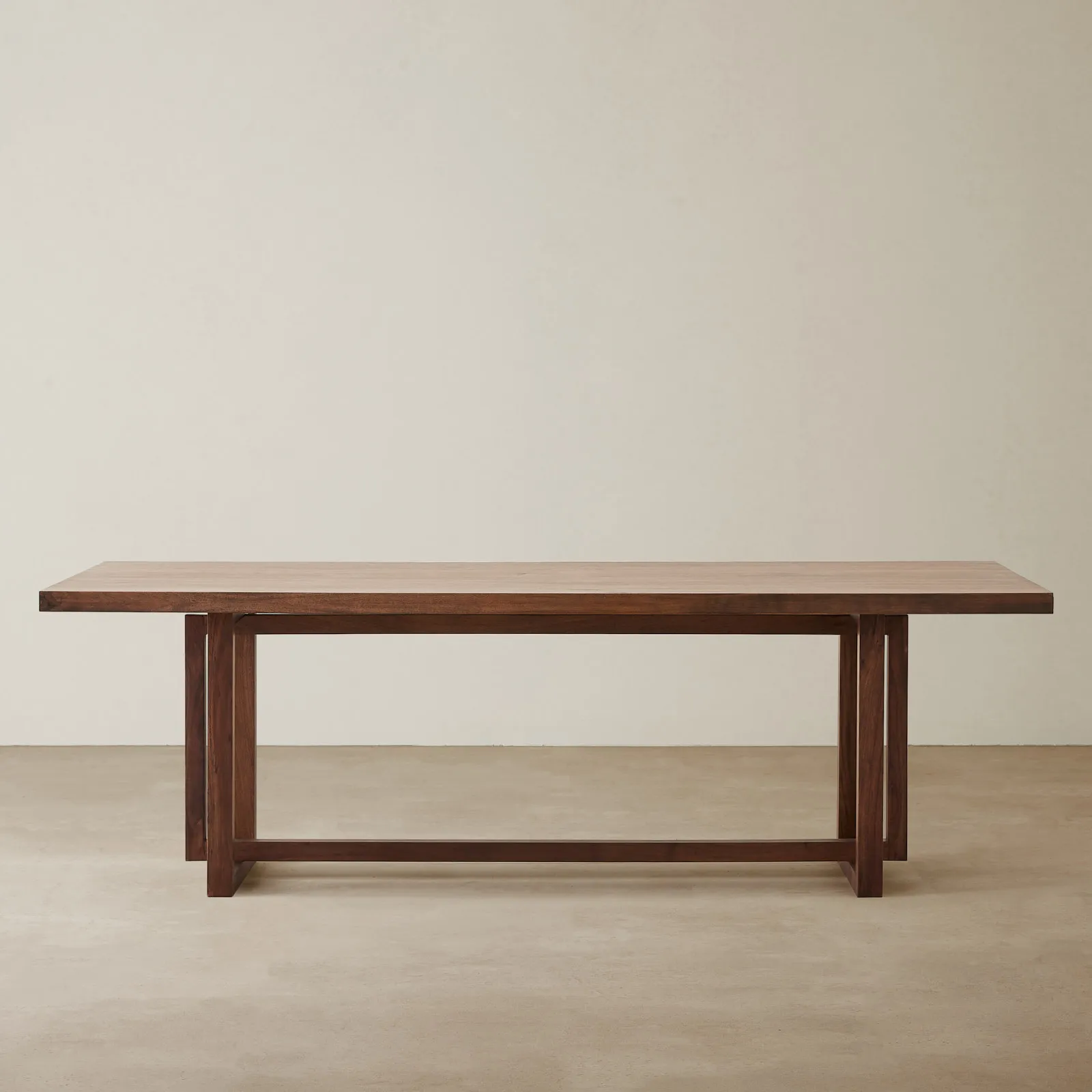 Ginny Light Brown Wooden Dining Table - Light Brown Wooden Legs