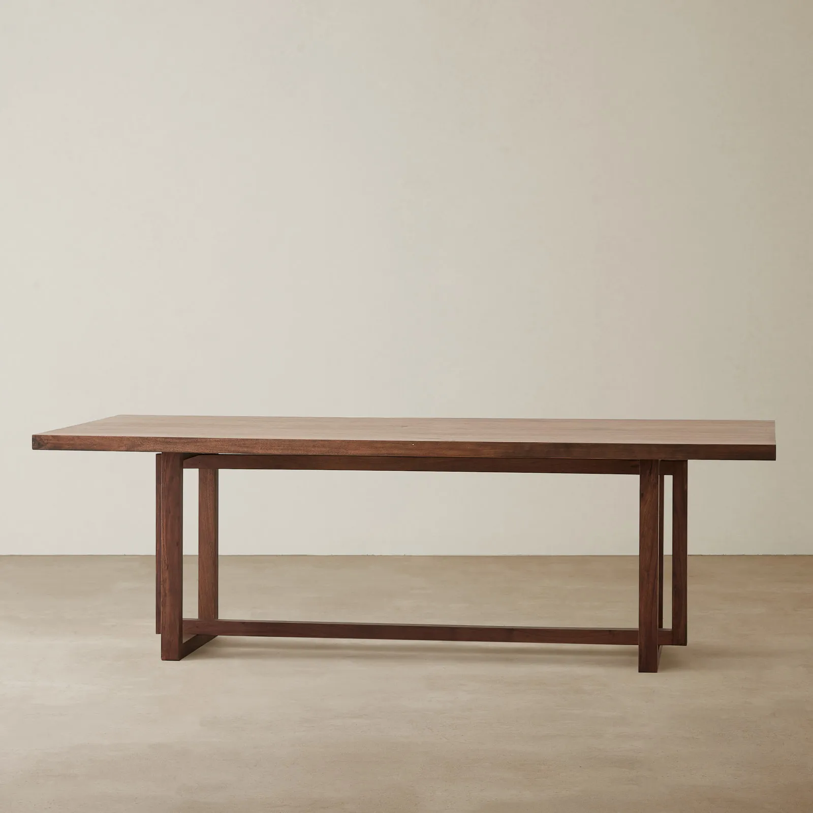 Ginny Light Brown Wooden Dining Table - Light Brown Wooden Legs