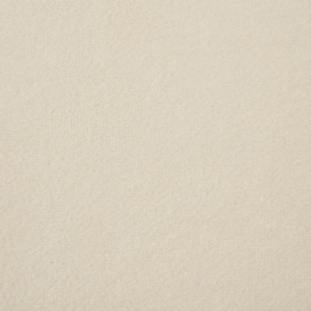 Megan Cream Velvet 100cm Round Ottoman