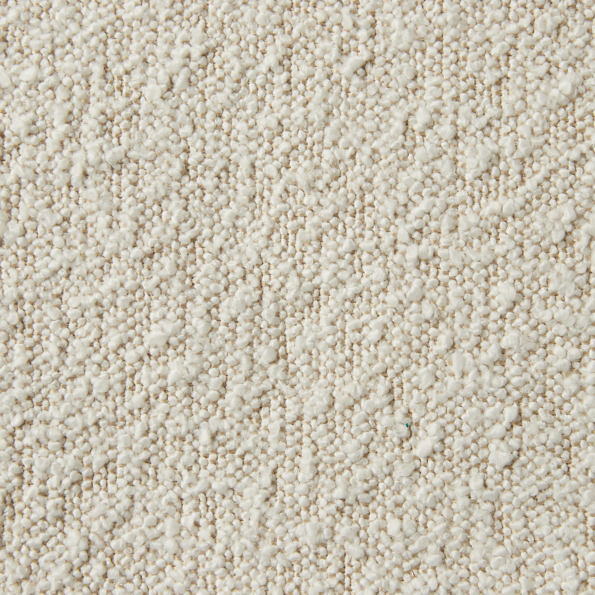 Megan Butter Cream Boucle 100cm Round Ottoman 