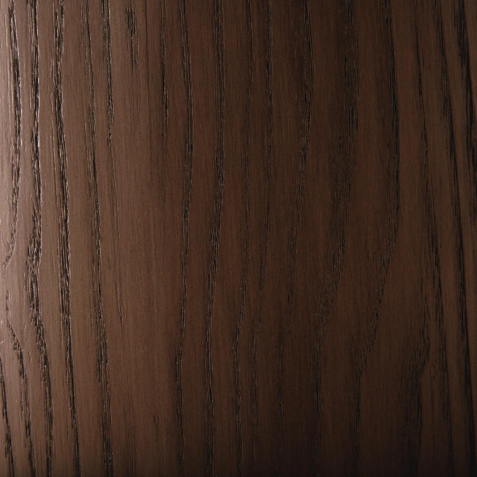 Terzetto Pandora Brown Sintered Stone Curved Dining Table - Dark Brown Ash Legs